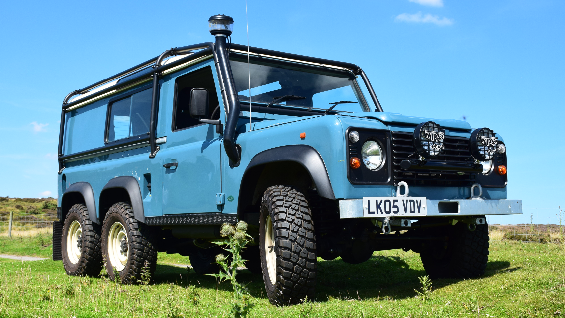 6 wheel drive 130 Defender with a 300tdi engine